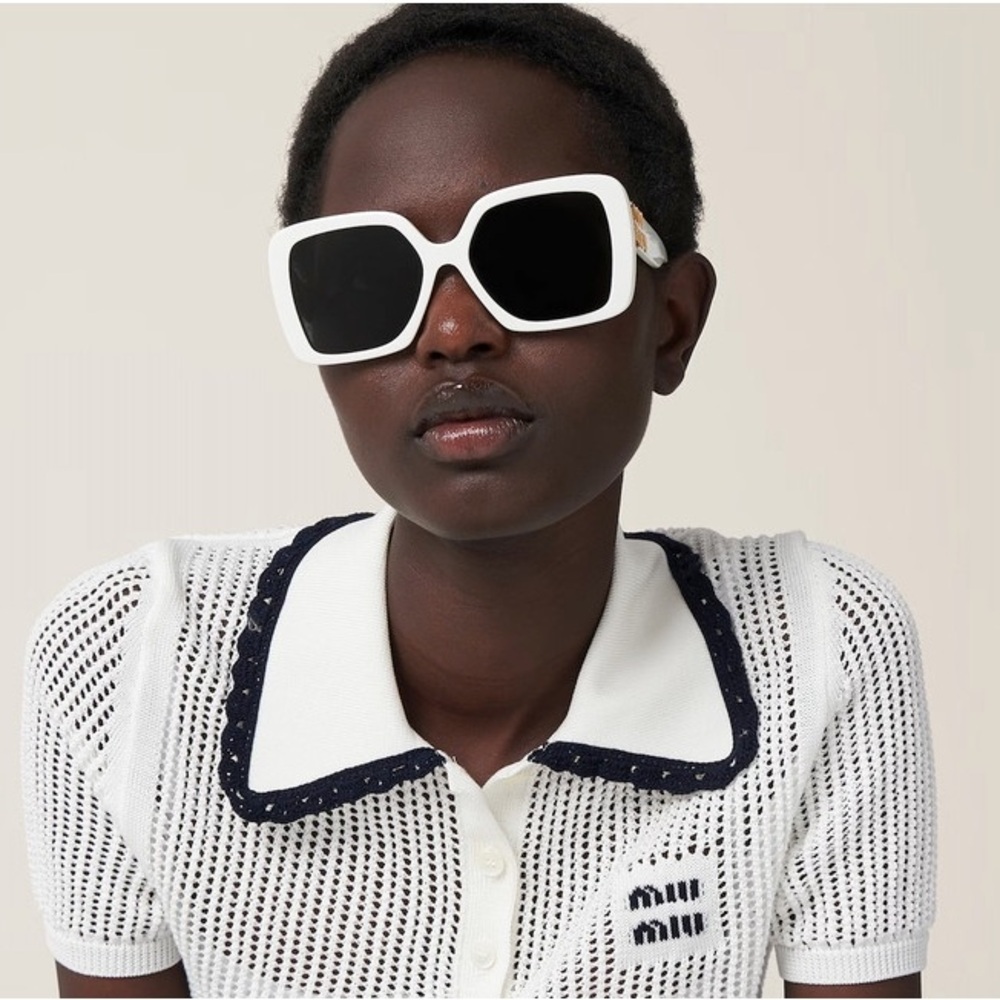 New! Miu Miu MU10YS 1425S0 Sunglasses, Authentic - Picture 3 of 13